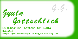 gyula gottschlich business card